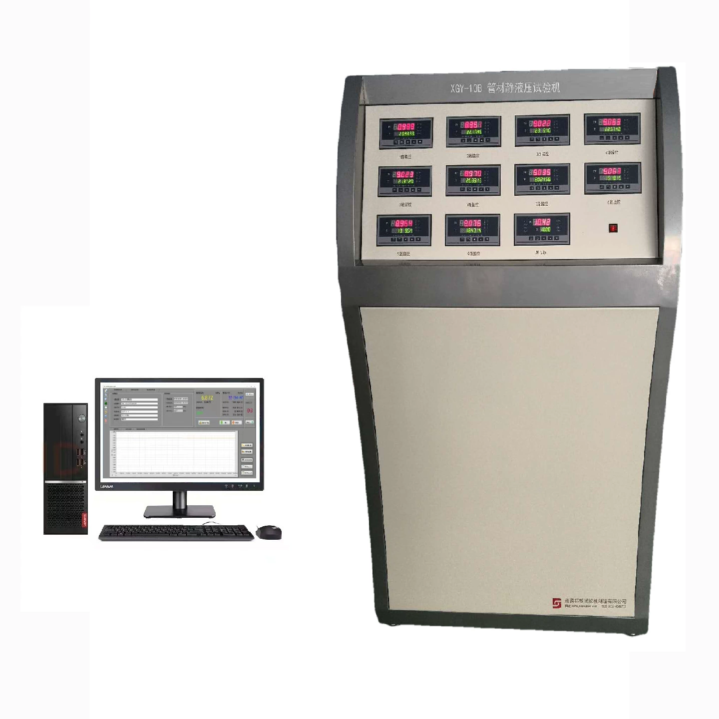 Армированные стекловолокном термофиксированные фитинги для труб и труб из смолы, долговременная статическая машина для испытания под давлением воды GB/T32491-2016