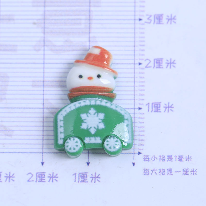 圣诞卡通奶油胶DIY手机壳洞洞鞋材料包树脂配件发夹头饰批发|undefined
