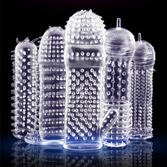 狼牙套男用透明水晶狼牙套刺套陰莖套 錫紙包裝隨機發一件代發