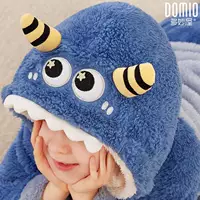 Чудный дом осенью и зимой девочка коралловый бархатный набор мальчик фланелевый толстый ребенок среднего и старшего возраста теплая домашняя одежда