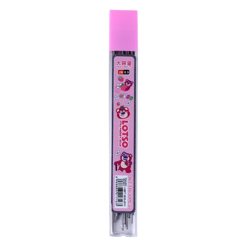 0.9mm automatic pencil lead replacement refill strawberry bear primary school students bold painting sketch lead lead lead constantly lead