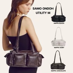 韓国SAMO ONDOHはサドルを包んで斜めにショルダーバッグをします。