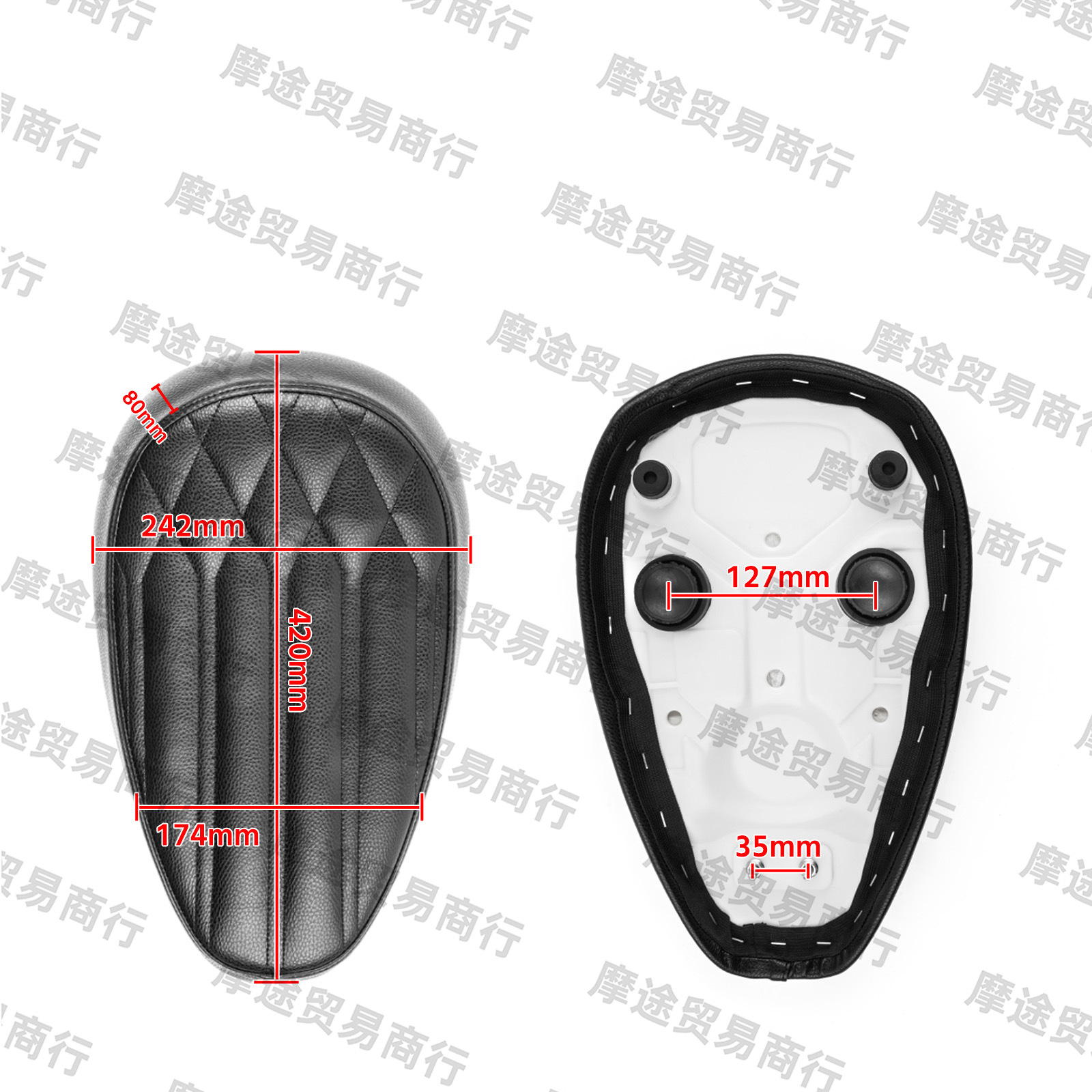 Suitable for Honda Cub C50 C70 C90 Front Seat Cushion, Breathable, Beautiful, Practical, Multiple Styles, Non-Destructive Installation Front Seat Cushion