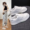 White shoes 2023 In the new wild ins shoes spring and autumn Flat bottom student leisure time motion skate shoes