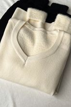 针织衫领内搭打底女2025秋冬新款修身毛衣长袖加绒加厚保暖上衣