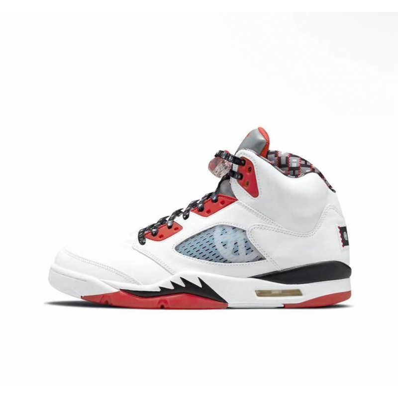 Zapatos Pitian puros AJ5 zapatos de hombre cómodos ociosos amortiguadores antideslizantes zapatos de mujer pareja zapatos de baloncesto retro fábrica directa image 15