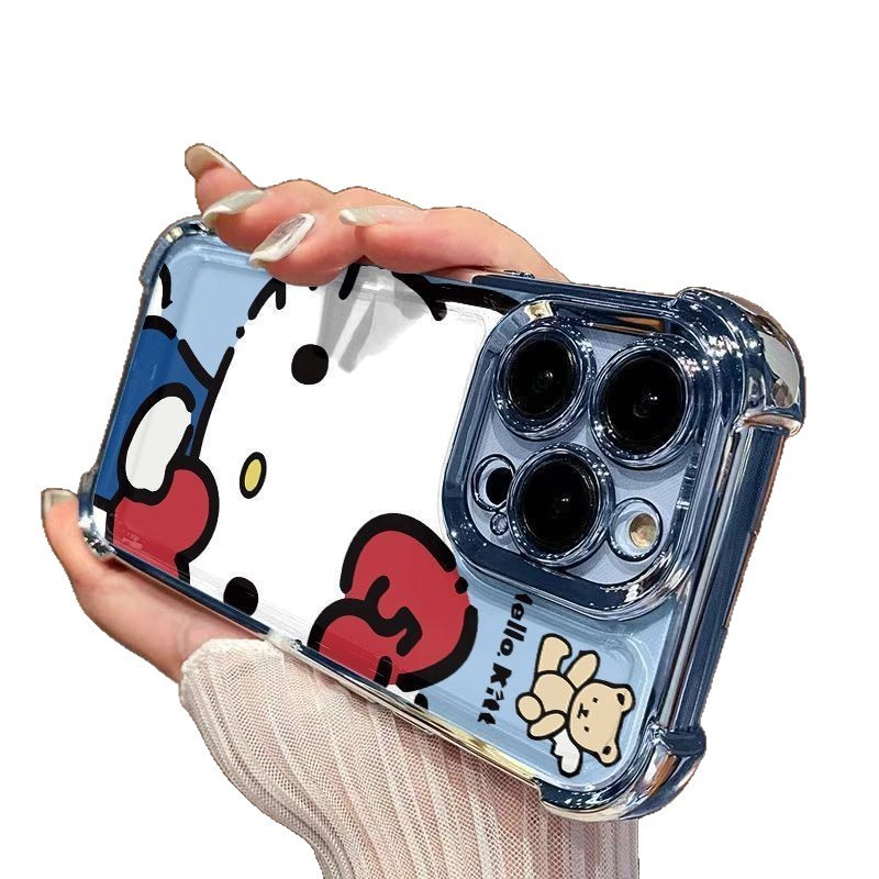 适用苹果16promax手机壳iPhone15四角气囊电镀壳14高级感13小众12|undefined