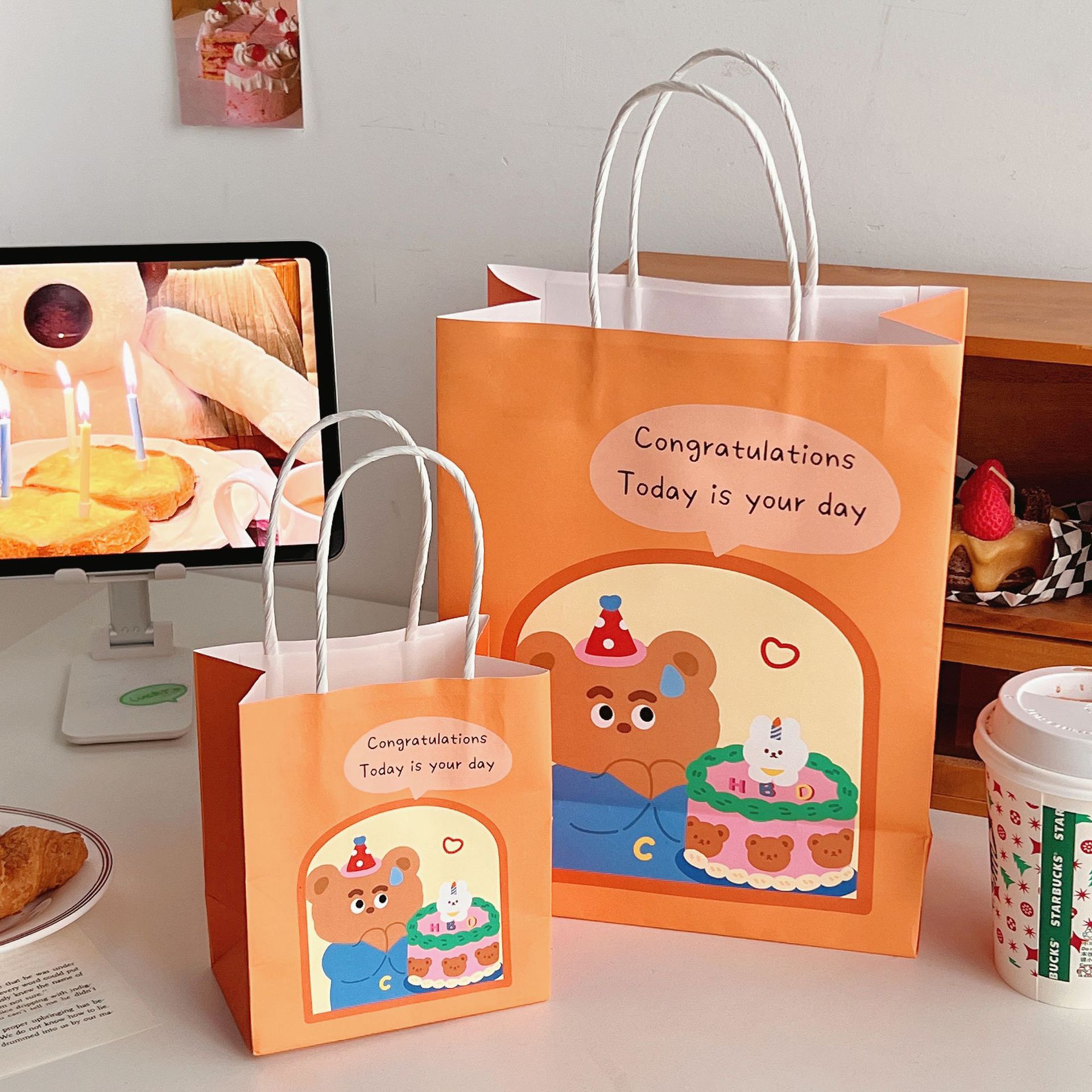 Cartoon Cute Animal Paper Bag Gift Bag display picture 2