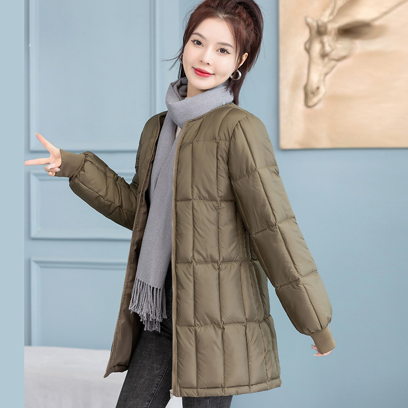 Mujeres acolchado de algodón largo transfronterizo 2023 nuevo invierno desmontable abrigo de algodón acolchado suelta gruesa parka abrigo cálido image 3
