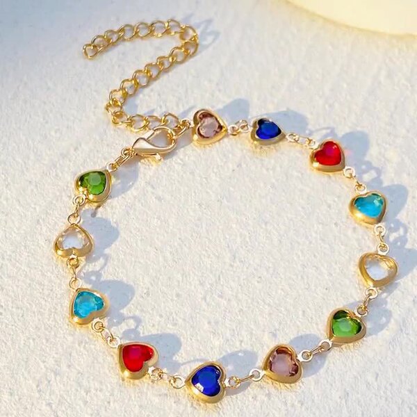 fashionable bracelet with zircon