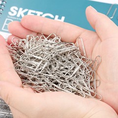 Creative Office Colorful Paperclip Student Supplies Kit Plastic Metal Nickel Plated Paperclips Bookmark Binder Clips