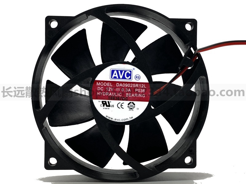 AVC 9CM 圆形 12V 0.3A DA09025R12L CPU 静音 4线 控速 散热风扇