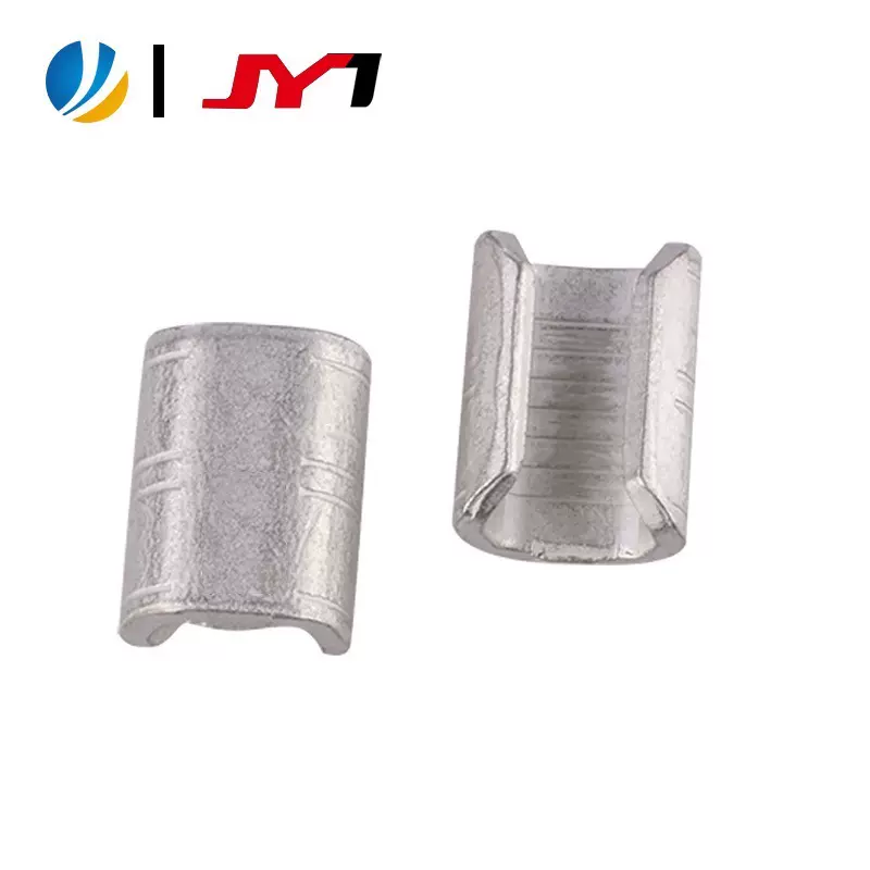 聚盈厂家直销紫铜镀锡1.2厚10mm长电梯钢丝绳线夹C型压线扣端子