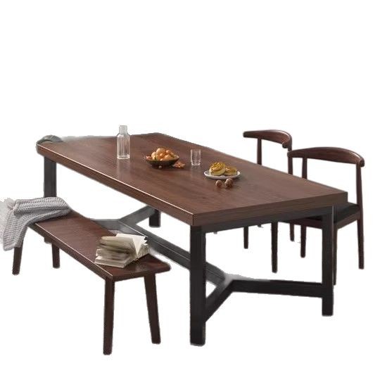 Mesa de comedor para el hogar, apartamento pequeño, mesa de comedor rectangular, restaurante de barbacoa, combinación de mesa y silla de restaurante de comida rápida, mesa pequeña para catering comercial