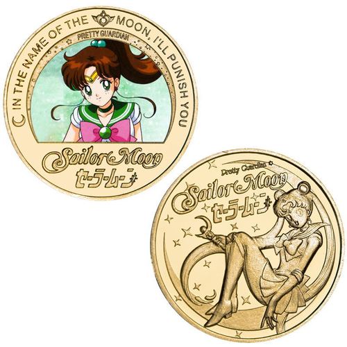 Sailor Moon commemorative coins, Suibingyue anime coins, peripheral commemorative coins, die-cast metal coins, badges
