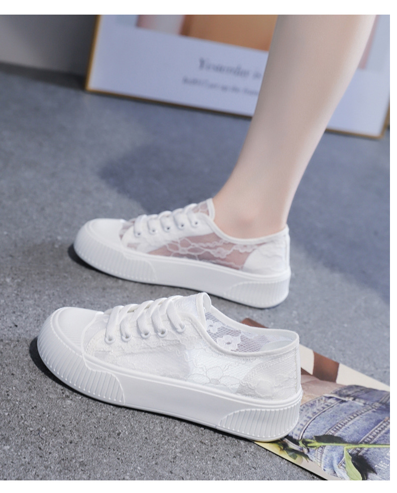 Piccole scarpe bianche da donna 2024 nuove scarpe estive in maglia sottile da donna scarpe sportive in mesh traspirante scarpe basse per bambini_voghion.com