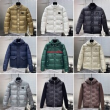 青年新款男士欧洲站棉服2025冬季户外防寒字母翻领外套时尚代发