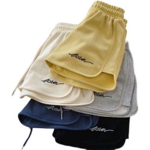 Women's Sports Shorts 2024 Summer New Loose Outerwear Home Pajama Pants High Waist Casual Wide Leg Yoga Hot Pants Trendy