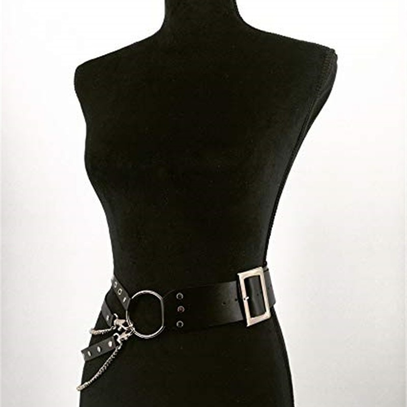 Moda personalidad pu cuero cuerpo vinculante Correa mariposa moda estrella Correa personalidad solo círculo cinturón al por mayor