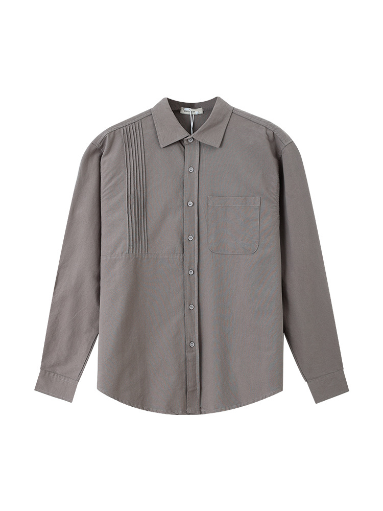 Camisas de hombre de algodón con solapa, camisas de hombre de mangas largas, camisas japonesas sueltas de alto nivel, camisas de vestir, camisas de vestir para hombres