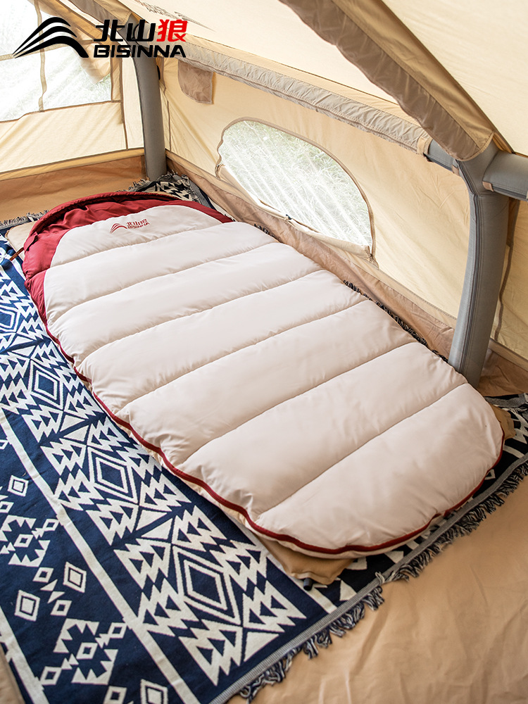 北山狼の寝袋は大人の戸外大人が防寒冬のキャンプテントを厚くして夜を過ごすと手を伸ばすことができる