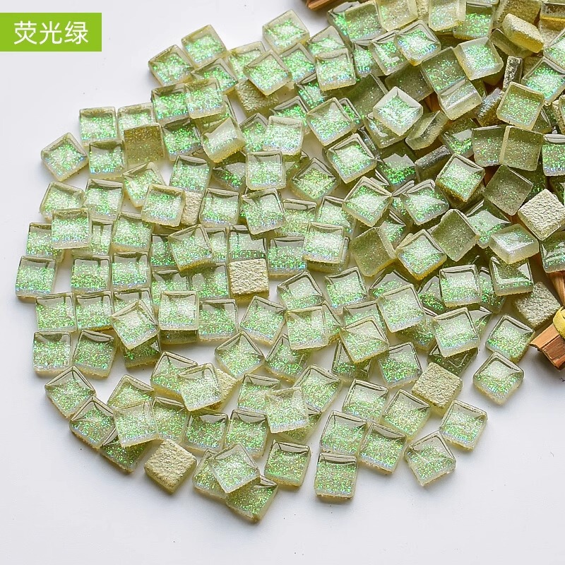 200克diy多元闪粉马赛克集合水晶自由石玻璃儿童手工材料颗粒|undefined