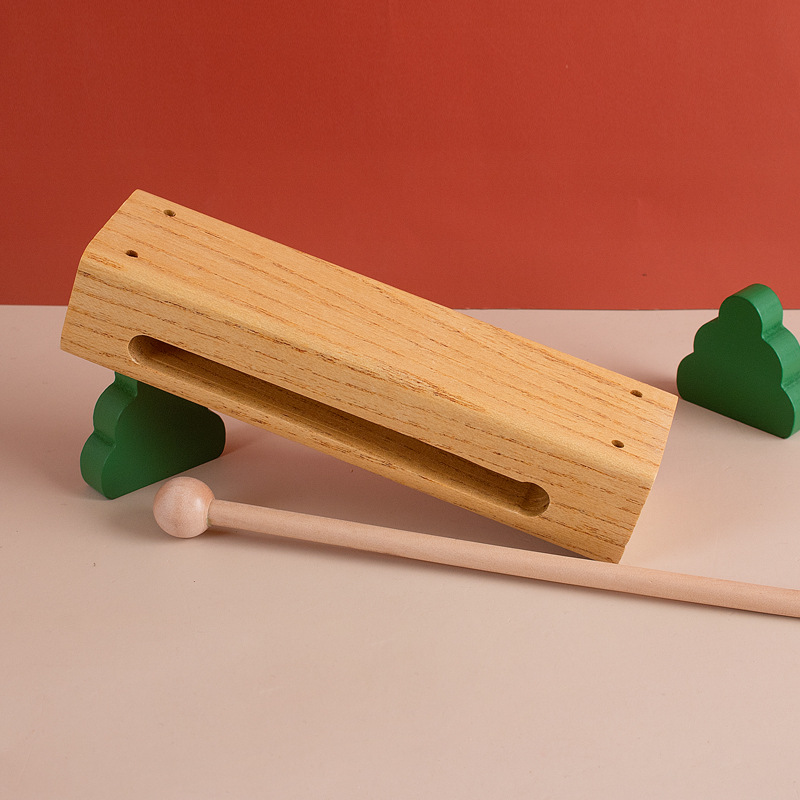 Orff instrumento musical cuadrado madera bangzi Tradicional Nacional instrumento musical ópera bangzi High Bass bangzi niños instrumento de percusión