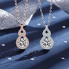 Cross border selling S925 Silver Necklace 1 Carat Morsang gourd Pendant fashion Manufactor On behalf of goods in stock