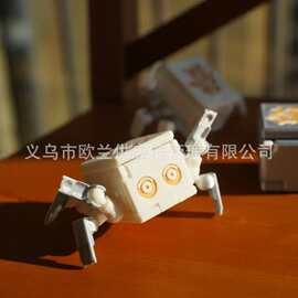 跨境变形麻将方块机器人摆件 萌趣机械蟹形创意玩具165