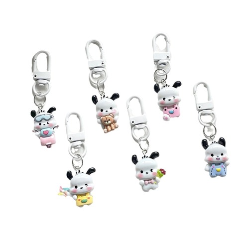 Full body cute Pacha dog keychain sweet Japanese pendant ins cute bread bestie gift jewelry pendant