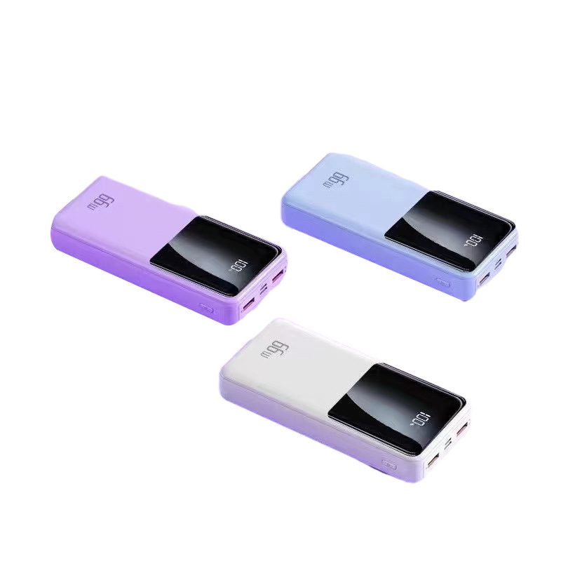 Fuente de alimentación móvil de gran capacidad al aire libre multicolor portátil y pequeño tesoro de carga digital con cuatro líneas de carga 120W