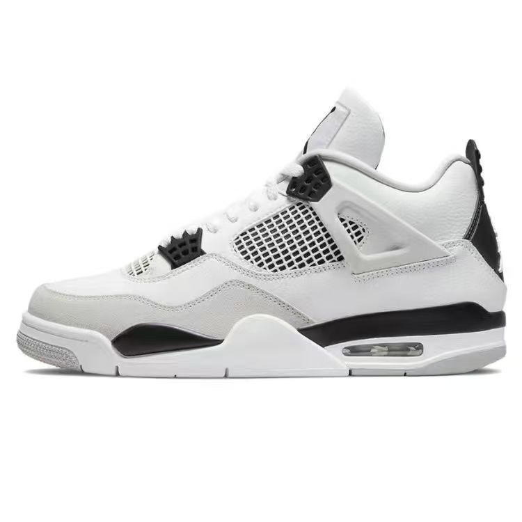 Putian Pure Original Aj4 Basketball Shoes, Electric Mother Oreo, Couple White Cement Casual Sports Shoes for Men and Women Putian Pure Original Aj4 Basketball Shoes, Electric Mother Oreo, Couple White Cement Casual Sports Shoes for Men and Women