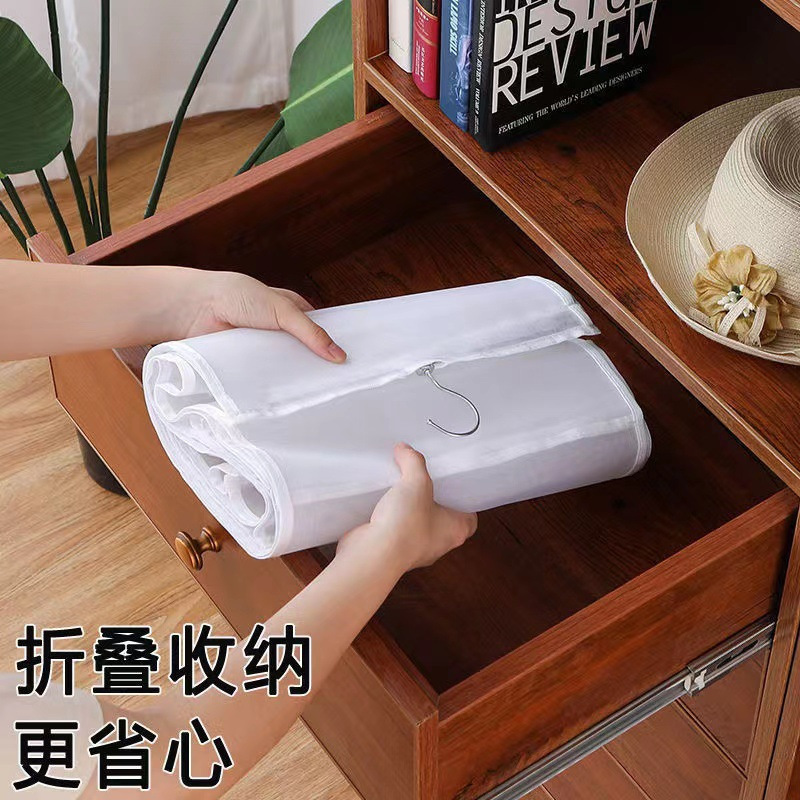 箪笥バッグ縦型収納両面掛け袋多目的掛けカバン水洗い可能家庭用寮網糸パーテーションカバン|undefined