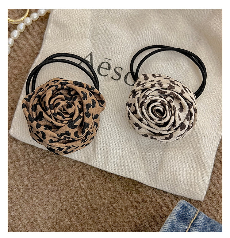 20g Weight Hair Tie Hair Accessories Type 1 Piece Quantity Holiday, Daily Occasion Cloth Material Leopard Pattern All Seasons Season Women's Gender Streetwear Style Streetwear Women's Leopard Cloth Hair Tie 7