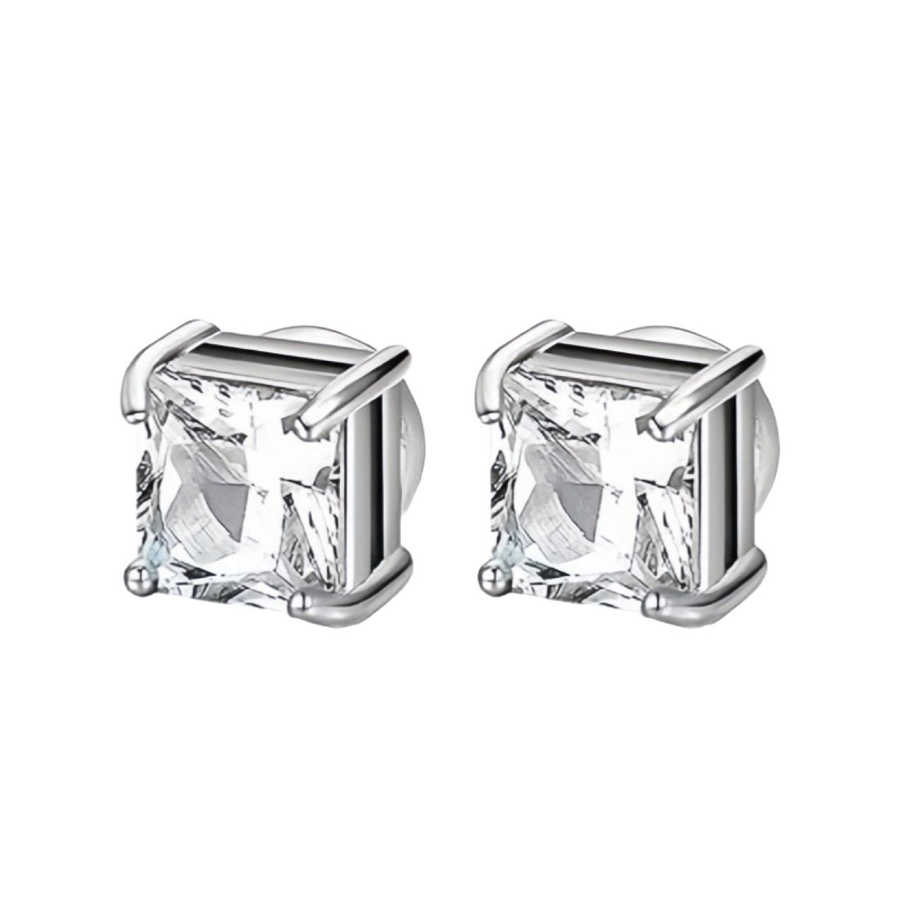Set di orecchini e clip con zircone senza foratura per uomo_voghion.com