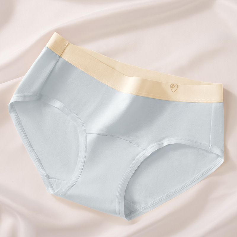 Serie desnuda ~ ropa interior de mujer sin costuras entrepierna inferior de algodón puro ropa interior de mujer cintura media calzoncillos transpirables cómodos mujeres
