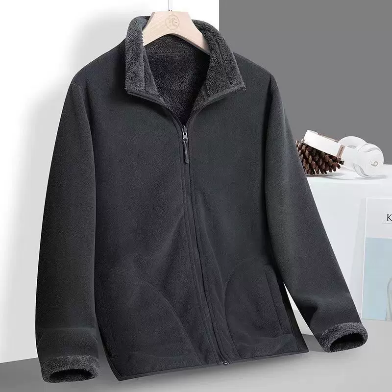 秋冬季棉服中老年人男女同款修身加厚棉衣防风保暖冲锋衣加厚保暖
