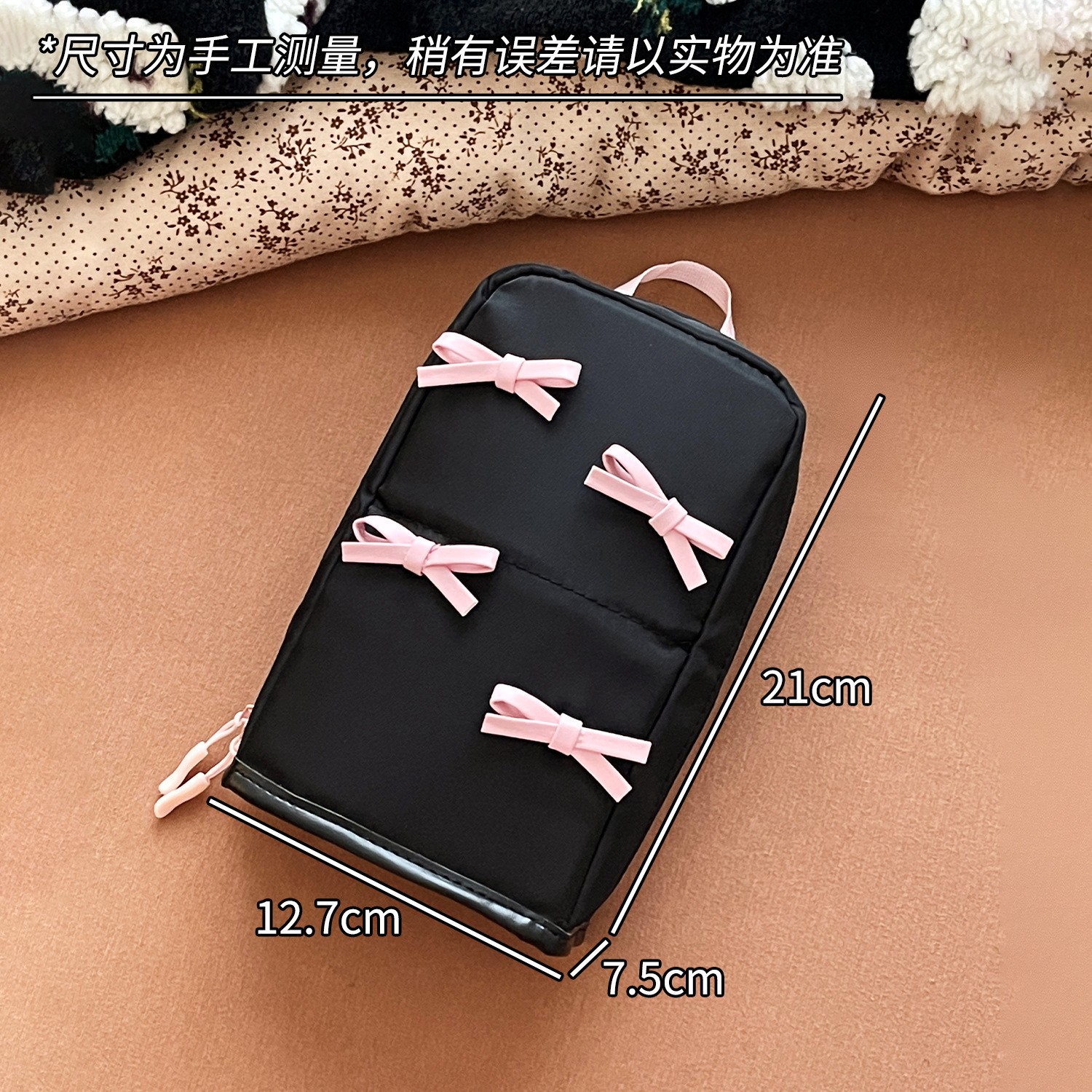 Nueva bolsa de maquillaje de gran capacidad de partición bolsa de maquillaje vertical pequeña bolsa de maquillaje portátil de cepillo de almacenamiento barril