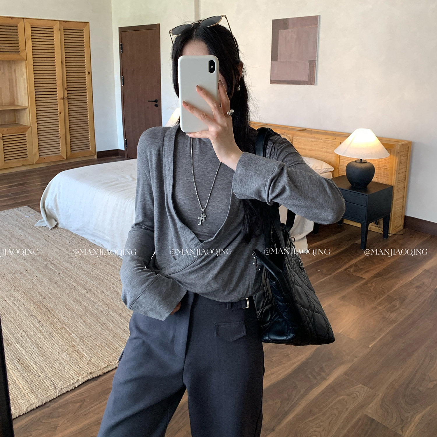 欧货早秋小众不撞款打底衣女内搭2025新款长袖开衫T恤修身上衣