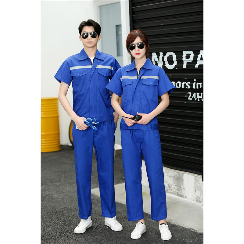Ropa de trabajo de manga corta de verano traje de hombre herramientas respirantes resistentes al desgaste ropa de reparación de automóviles ropa de taller ropa de trabajo personalizada ropa de protección laboral image 27