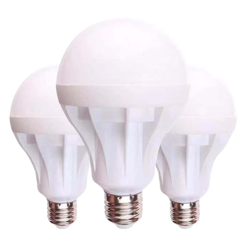 Bombilla led lámpara bombilla de plástico E27 tornillo boca dormitorio sala de estar accesorios de la lámpara de regulación de control remoto