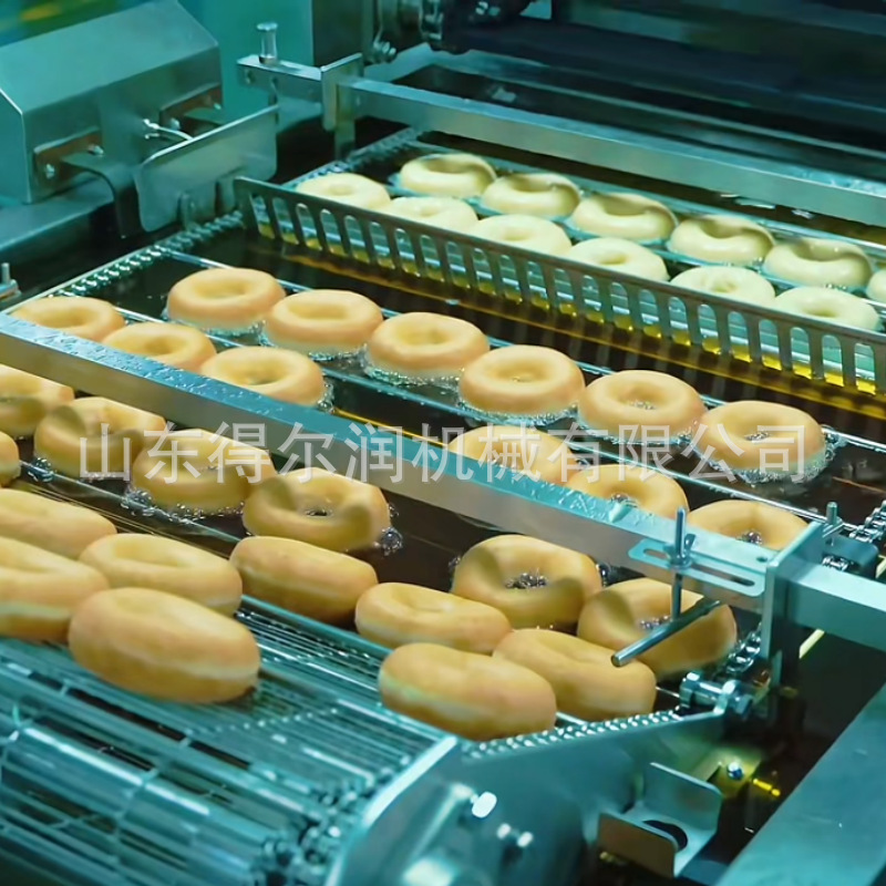 小型甜甜圈油炸机 淋糖霜上浆机 巧克力涂层机 抽拉式 清洗方便