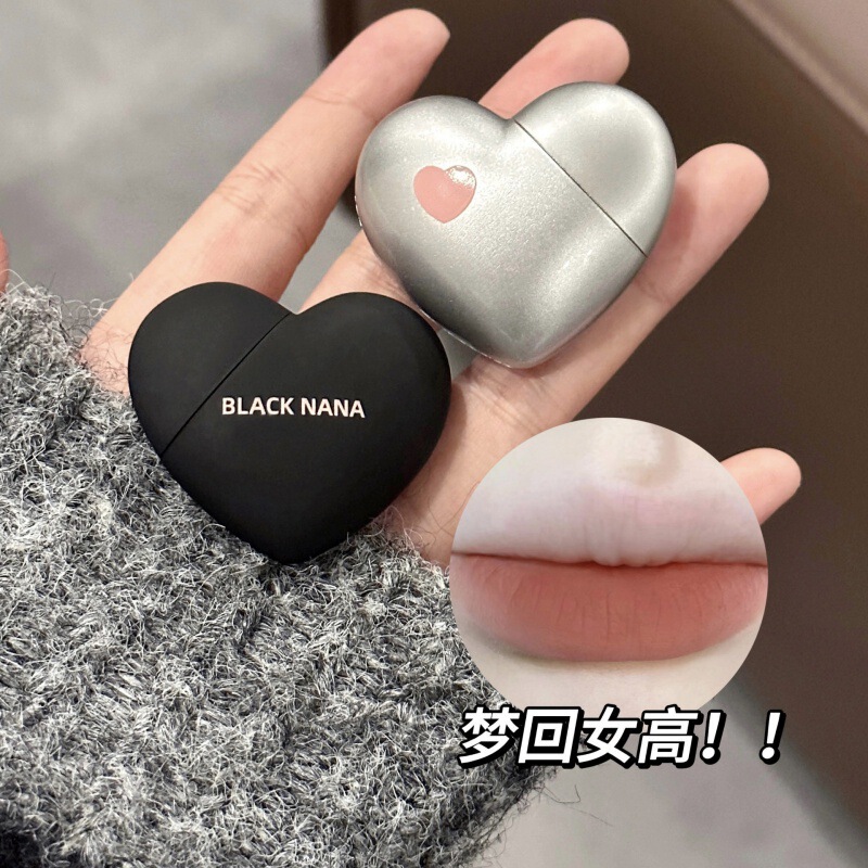 Black Nana Heart Lip Mud Velvet Matte Matte Student Party Affordable Plain Whitening Gray Pink Lipstick Black Nana Heart Lip Mud Velvet Matte Matte Student Party Affordable Plain Whitening Gray Pink Lipstick
