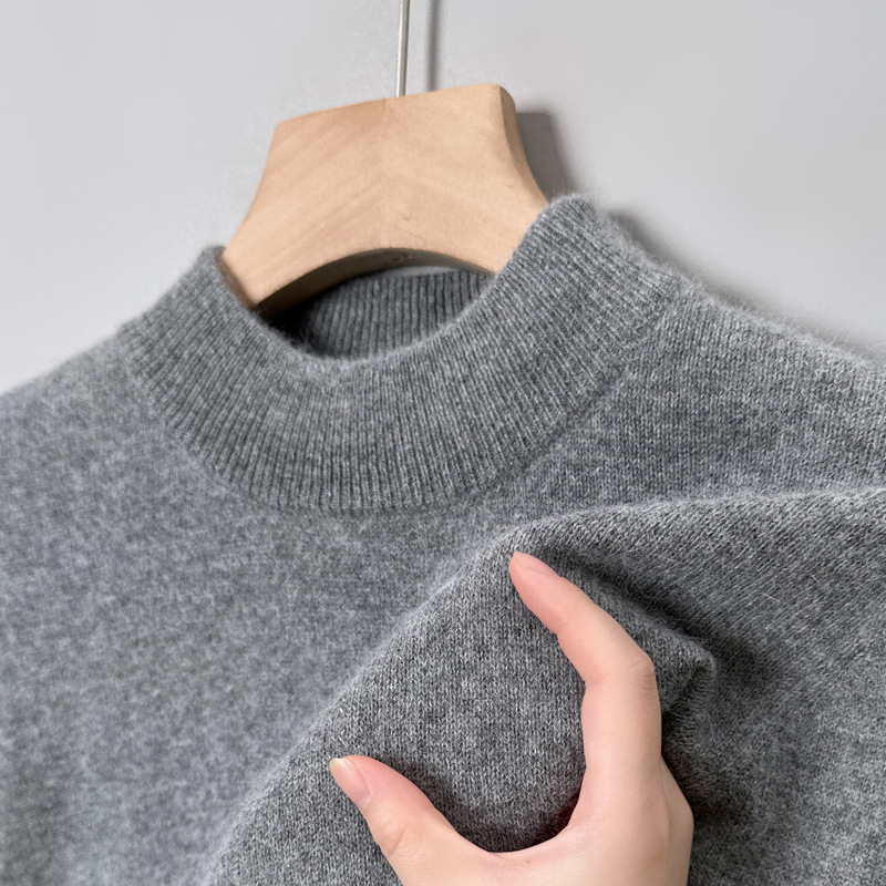Men's autumn knitted casual woolen base body-friendly fashionable…