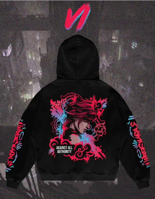 Liga Popular Arcane Jinx Graphic Hoodies All Anime Charact