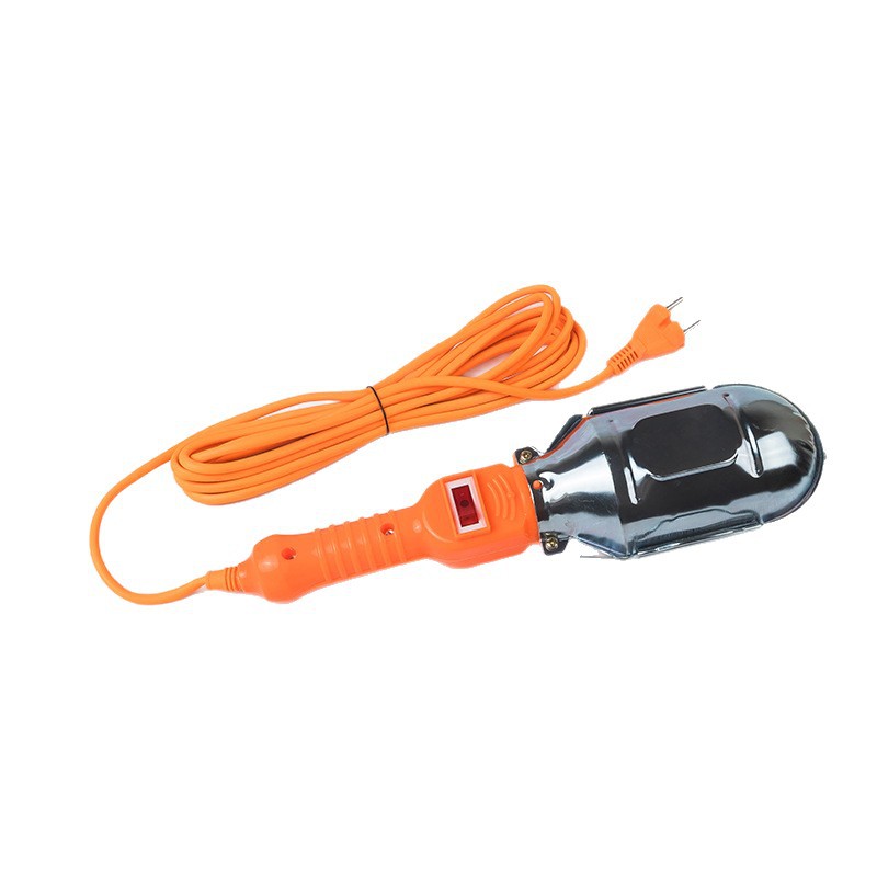Lámpara de trabajo portátil al por mayor con gancho, iluminación de reparación de automóviles móvil, cubierta de hierro, luz de mantenimiento con línea, luz de trabajo transfronteriza
