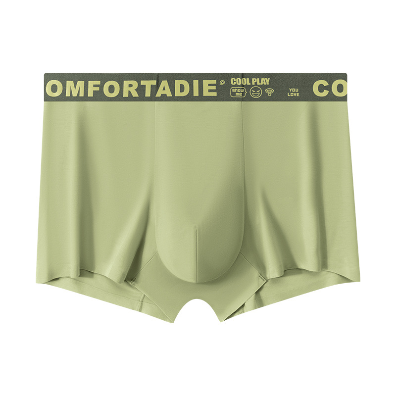 Verano delgado hombre color sólido algodón humano antibacteriano entrepierna de algodón cómodo piel sin marcas pantalones interiores de hombre al por mayor