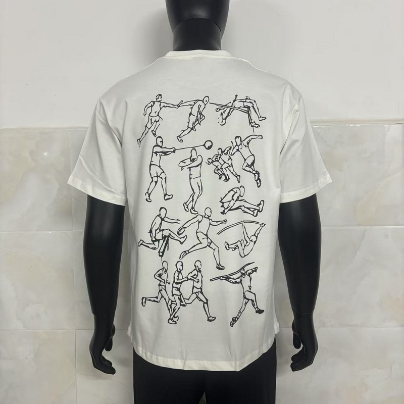 fashionable sports T-shirt with a round collar