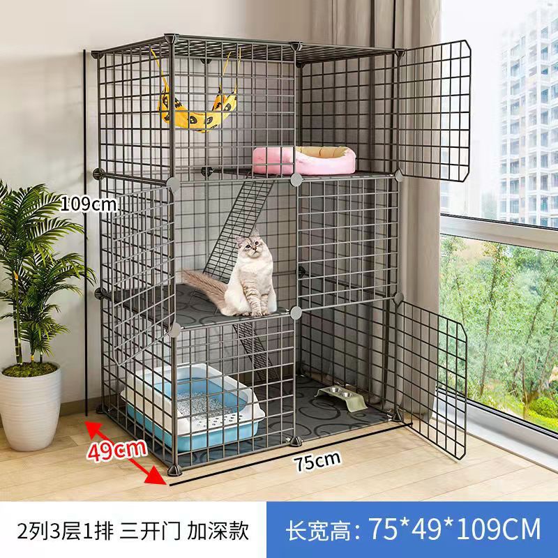 Jaula de gato de gran tamaño Villa oferta especial Casa de gato de tres capas hogar interior mascota gato casa nido espacio de gran tamaño plegable