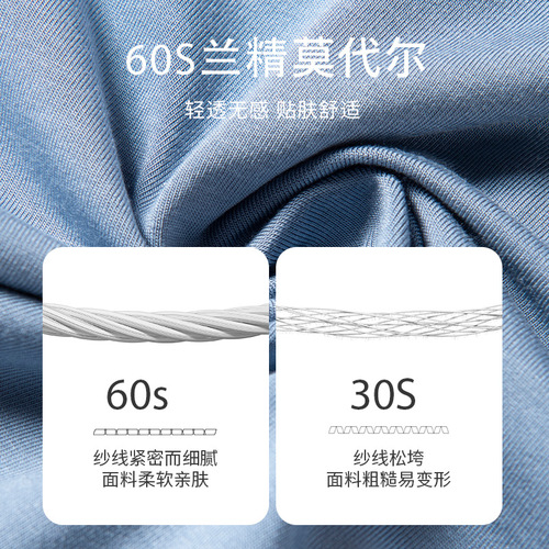 Nianmian 60 count Lenzing Modal seamless underwear men's breathable 7A antibacterial large size boxer shorts boxer shorts